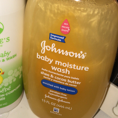 johnson's baby moisture wash shea & cocoa butter