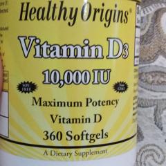 Healthy Origins Vitamin D3 10 000 Iu 1 Softgels Iherb