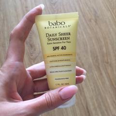 babo daily sheer tinted sunscreen