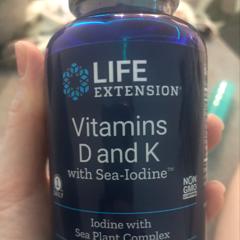 Life Extension Vitamins D And K With Sea Iodine 60