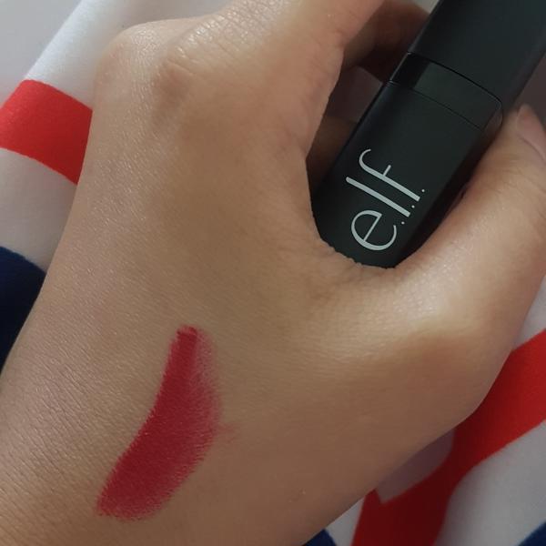 elf velvet matte lipstick ruby red