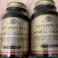 Solgar Vitamin D3 Cholecalciferol 250 Mcg 10000 Iu