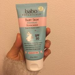 babo botanicals baby skin mineral sunscreen