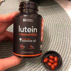 Sports Research, Lutein + Zeaxanthin with Coconut Oil, 30 Veggie ...