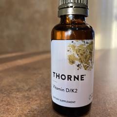 Thorne Research, Вітамін D/K2, 30 мл - iHerb