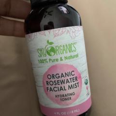 sky organics rose water facial mist