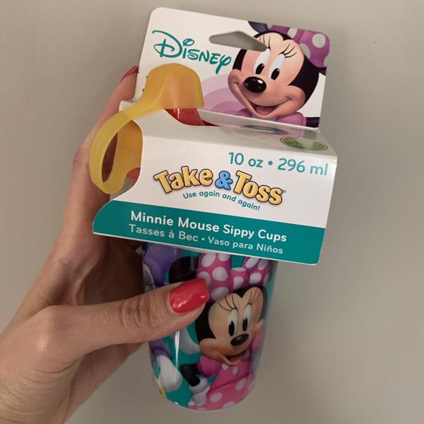 Take & Toss Minnie Mouse Sippy Cups 10 Oz - 10 Pack