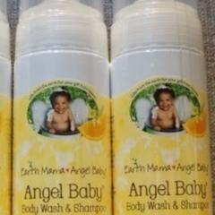 Earth Mama Angel Baby Shampoo & Body Wash, Angel Baby - 34 fl oz