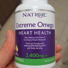 Natrol, Extreme Omega, Lemon, 2,400 mg, 60 Softgels - iHerb