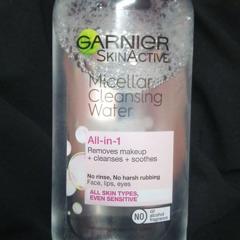 Garnier スキンアクティブ ミセラークレンジングウォーター オールインワンメイクアップリムーバー すべての肌タイプ 400 Ml 13 5 Fl Oz Iherb
