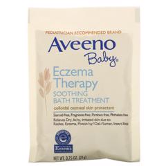 Aveeno Baby Eczema Therapy Soothing Bath Treatment Fragrance Free 5 Bath Packets 3 75 Oz 106 G Iherb