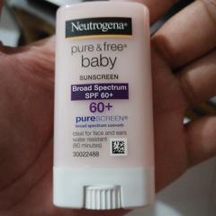 Protector Solar en Barra Pure & Free Baby Neutrogena para Bebés Amplio  Espectro SPF 60 y Óxido de Zi Neutrogena N-094455