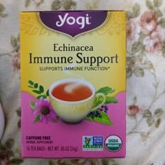 Yogi Tea エキナセア免疫サポート カフェインサポート ティーバッグ16袋 24g 0 85オンス Iherb