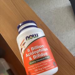 Now Foods 80億のアシドフィルス菌 ビフィズス菌 ベジカプセル120粒