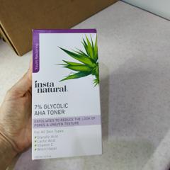 instanatural 7 glycolic aha toner