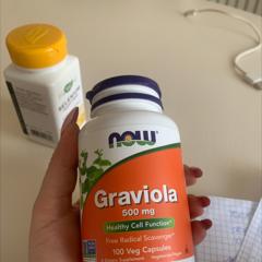 NOW Foods Graviola 500mg/1000mg 90 tablets or 100 caps healthy cell function 