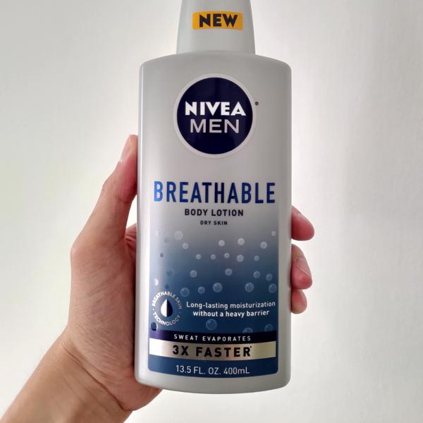 NIVEA MEN Breathable Body Lotion, 13.5 Fl Oz Bottle