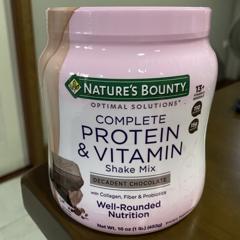 Nature's Bounty Optimal Solutions Protein & Vitamin Shake Mix - Chocolate,  16 oz