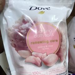 dove nourishing secrets bath salts and 28 oz