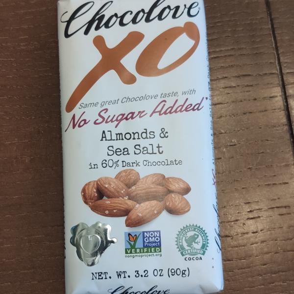 XO Almonds & Sea Salt in 60% Dark Chocolate (No Sugar Added