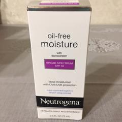 neutrogena oil free facial moisturizer with spf 35 sunscreen