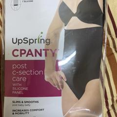 UpSpring, C-Panty, Post C-Section Care With Silicone Panel, Black, Size  L/XL, 1 Count