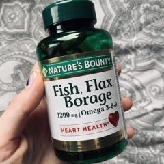Nature's Bounty, Fish, Flax, Borage, 1 