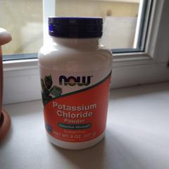 Essential Mineral Supplement Potassium Chloride Powder 227g by Now Foods 