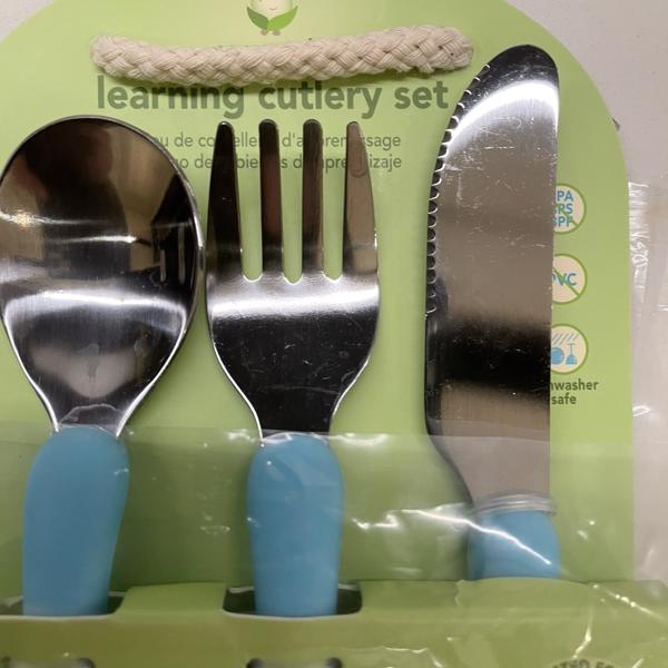 Green Sprouts Learning Spoon Set Aqua