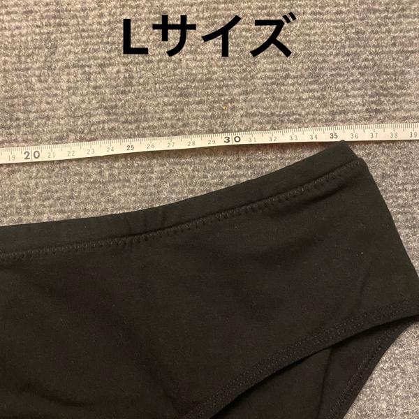  Rael Reusable Period Underwear Bikini Large Black 1 Count