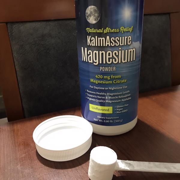 KalmAssure, Magnesio en polvo, Sin sabor, 400 mg, 360 g (0,80 lb)