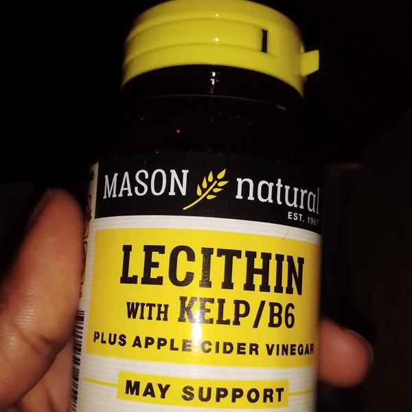 Mason Natural, Lécithine avec varech/vinaigre de cidre B6 Plus, 100 gélules