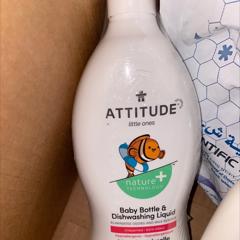 ATTITUDE Baby Dish Soap / Non-toxic / Fragrance-Free, 23.7 Oz