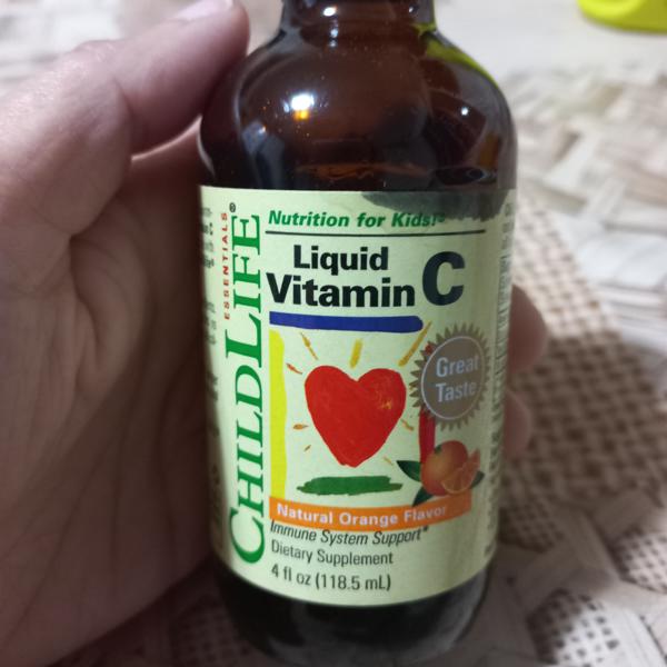 Essentials, Liquid Vitamin C, Natural Orange, 4 fl oz (118.5 ml)