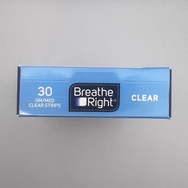  Breathe Right Nasal Strips Clear Sensitive Skin Small/Medium -  30 Strips, Pack of 4 : Health & Household