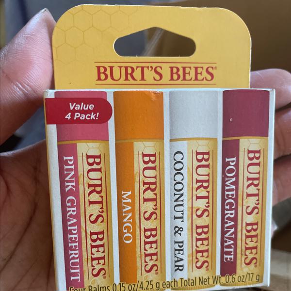 Burt's Bees Moisturizing Lip Balm, Value 4 Pack - 4 pack, 0.15 oz balms
