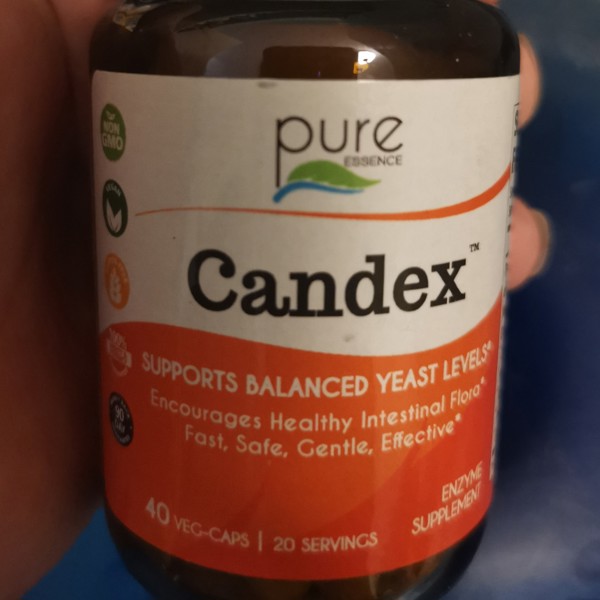 Candex Candida Cleanse Supplement by Pure Essence - No Die Off Reaction -  40 Capsules 