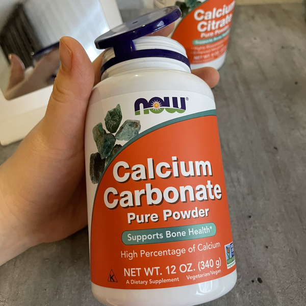 Now Foods Calcium Carbonate Powder - 12 oz (340 g) 