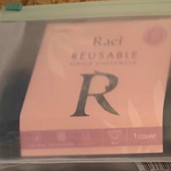Rael, Inc., Reusable Period Underwear, Bikini, Medium, Black, 1