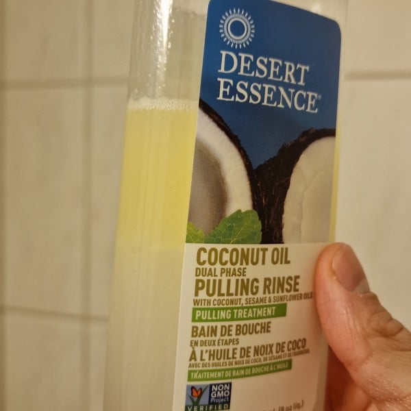 Desert Essence Coconut Oil Dual Phase Pulling Rinse - 8 Fl Ounce