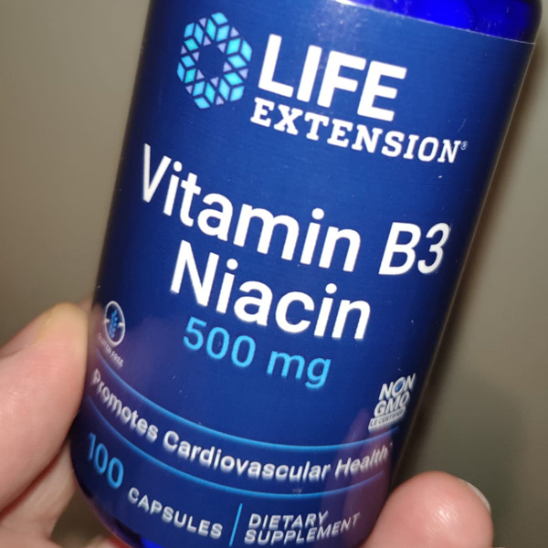  Life Extension Vitamin B3 Niacin 500 mg – Niacin (Vitamin B3),  Supports Heart Health, Promotes cellular energy production – Gluten-Free,  Non-GMO – 100 Capsules : Health & Household