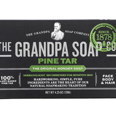 Grandpa's Pine Tar Bar Soap 3.25 oz (92 g) Bar, Reviews