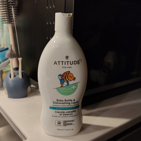 Attitude Baby Bottle & Dishwashing Liquid Pear Nectar -- 23.6 fl