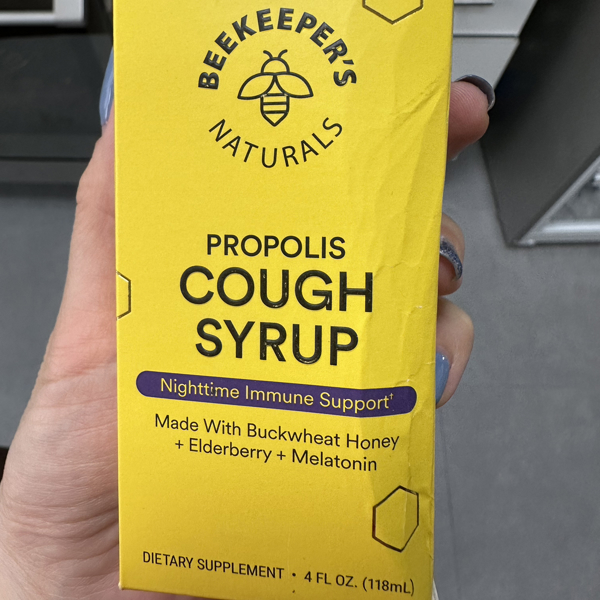 Beekeepers Naturals Kids Nighttime Propolis Cough Syrup - 4 fl oz