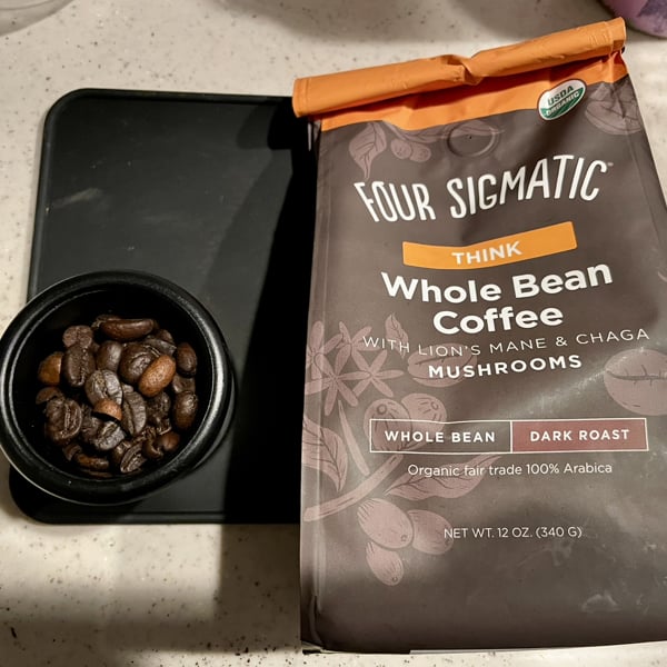 Whole Bean Coffee: Rich Mushroom & Lion's Mane Blend - Four Sigmatic