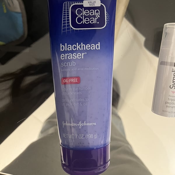 Clean & Clear Blackhead Eraser Facial Scrub with Salicylic Acid - 7oz