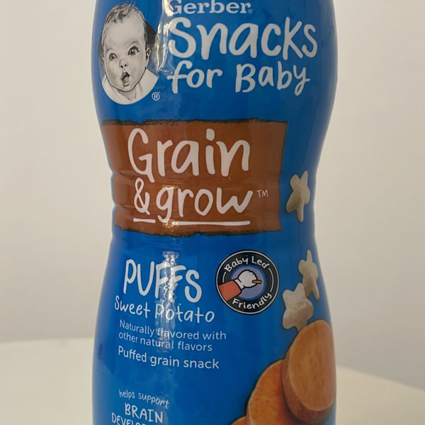 Snack orgánico bebe GERBER alimentación infantil en
