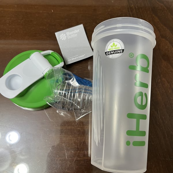 iHerb Blender Bottle with Blender Ball, Green, 28 oz