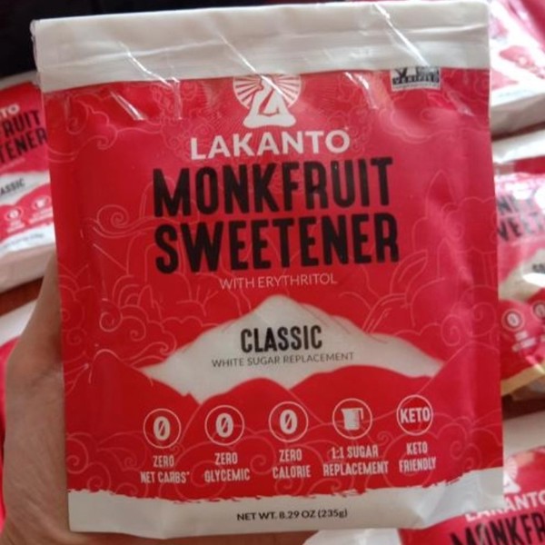 Organic Classic Monkfruit and Erythritol Sweetener - White Sugar Replacement