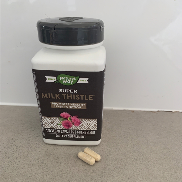 Nature's Way Super Milk Thistle Promotes Healthy Liver Function* 4-Herb  Blend Vegan 120 Capsules